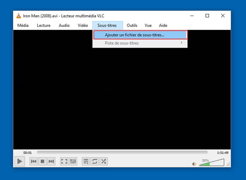 Comment lire un fichier de soustitres avec VLC